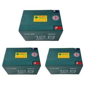 Bộ 3 bình ắc quy xe máy điện Xupai 36V