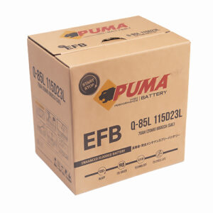 Ắc Quy Puma Q-85 115D23L (12V-70Ah) –Chuyên Dụng Cho Xe Mazda i-Stop
